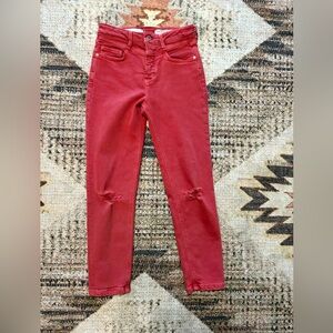 Anthropologie Pilcro And The Letterpress High Rise Slim Distressed Jean 26